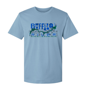 Buffalo River Map (Blue)