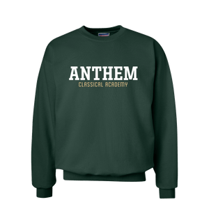 Anthem Athletic crewneck in forest green, adult