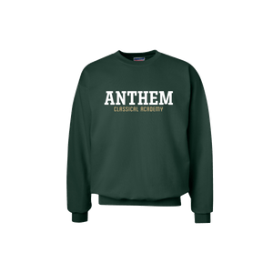 Anthem Athletic crewneck in forest green, youth