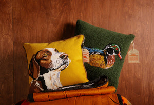 CAMP WANDAWEGA WOOD DUCK HOOK PILLOW - Camp W