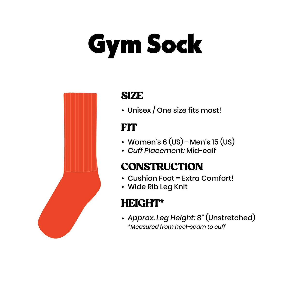 Art Snob Gym Crew Socks