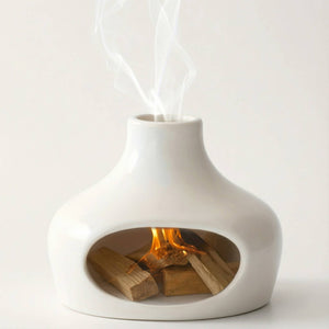 Palo Santo and Sage Chimney Burner | Heat-Resistant Ceramic