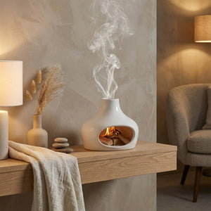 Palo Santo and Sage Chimney Burner | Heat-Resistant Ceramic