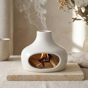 Palo Santo and Sage Chimney Burner | Heat-Resistant Ceramic