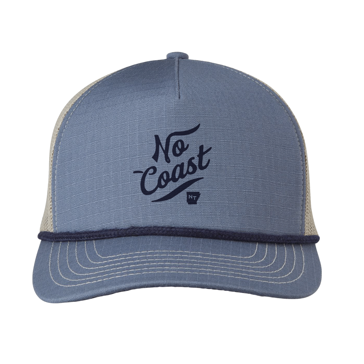 No Coast Trucker Hat - Denim/Tan