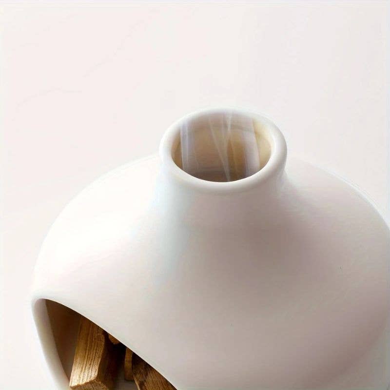 Palo Santo and Sage Chimney Burner | Heat-Resistant Ceramic