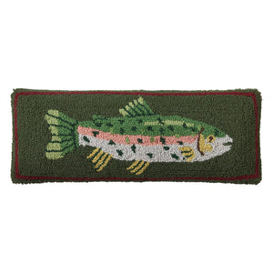 CAMP WANDAWEGA TROUT HOOK PILLOW - Camp W