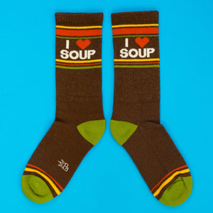I ❤️ Soup Gym Crew Socks